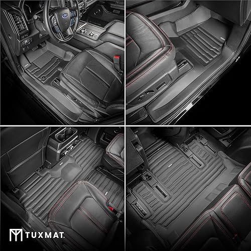 Miniatura 2 de TuxMat - Para los modelos Ford Expedition Max de 7 plazas 2018-2024 - Alfombrillas personalizadas para automóvil - Cobertura máxima, todo tipo de