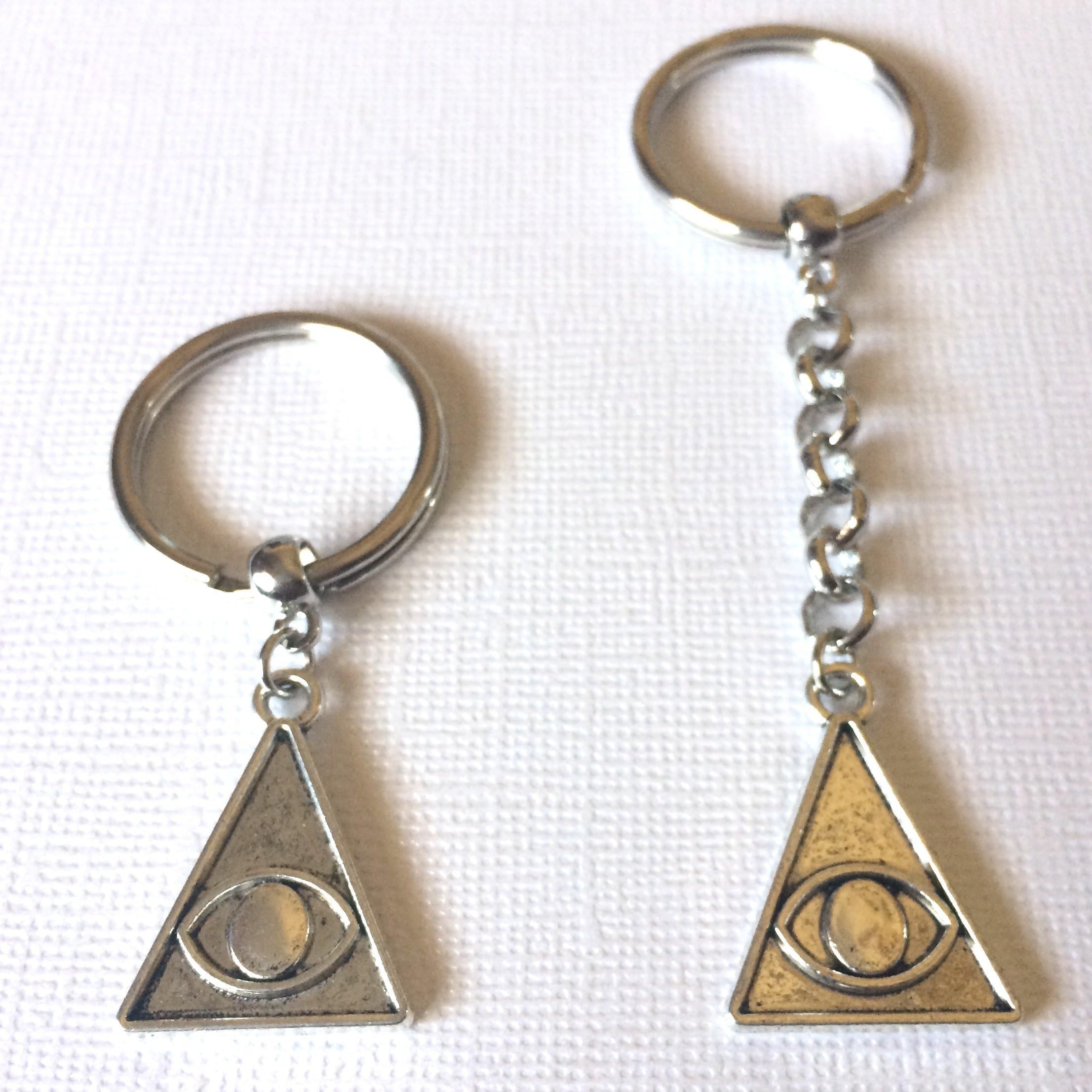 Illuminati Evil Eye Keychain Zipper Pull