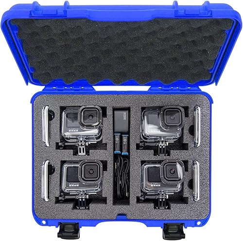 Miniatura 7 de Nanuk 910 Estuche rígido impermeable con inserto de espuma para cuatro GoPro Hero 9 y 10 - Azul (910-4GOPH98)