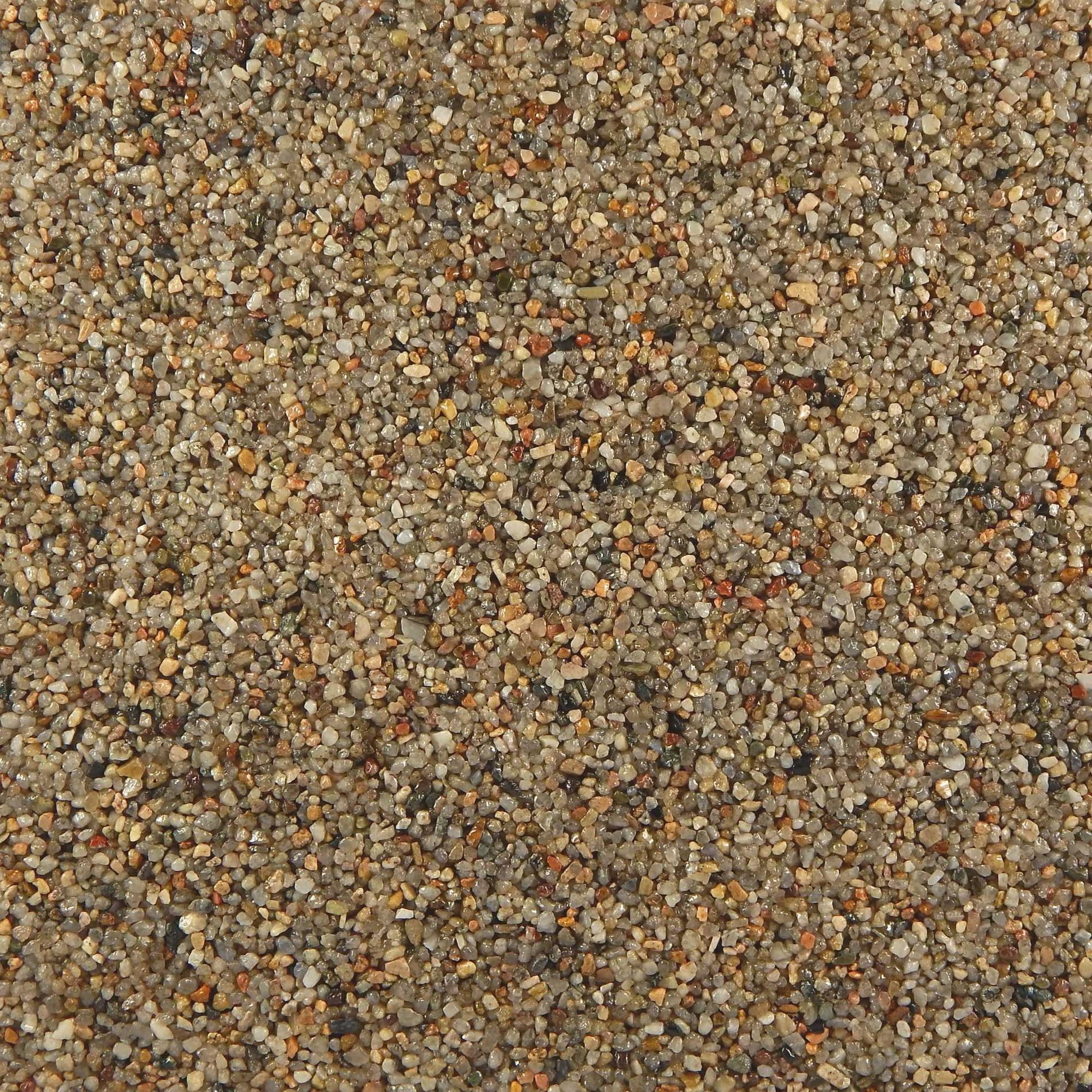 Terralith Steinteppich Marmor Komplett-Set für 1qm - Körnung: fein - 2-4mm mit Epoxidharz Bindemittel - für Innen in grau (natura)