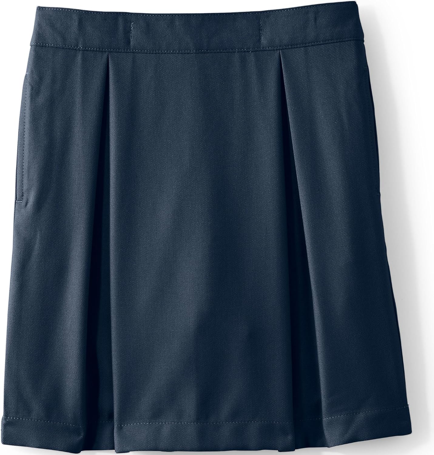 Lands' End School Uniform Girls Solid Pleated Skort Top of Knee
