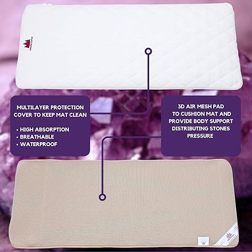 Miniatura 6 de MediCrystal Esterilla de estimulación biológica de calefacción infrarroja - Profesional 72 pulgadas de largo x 32 pulgadas de ancho - Cristales de