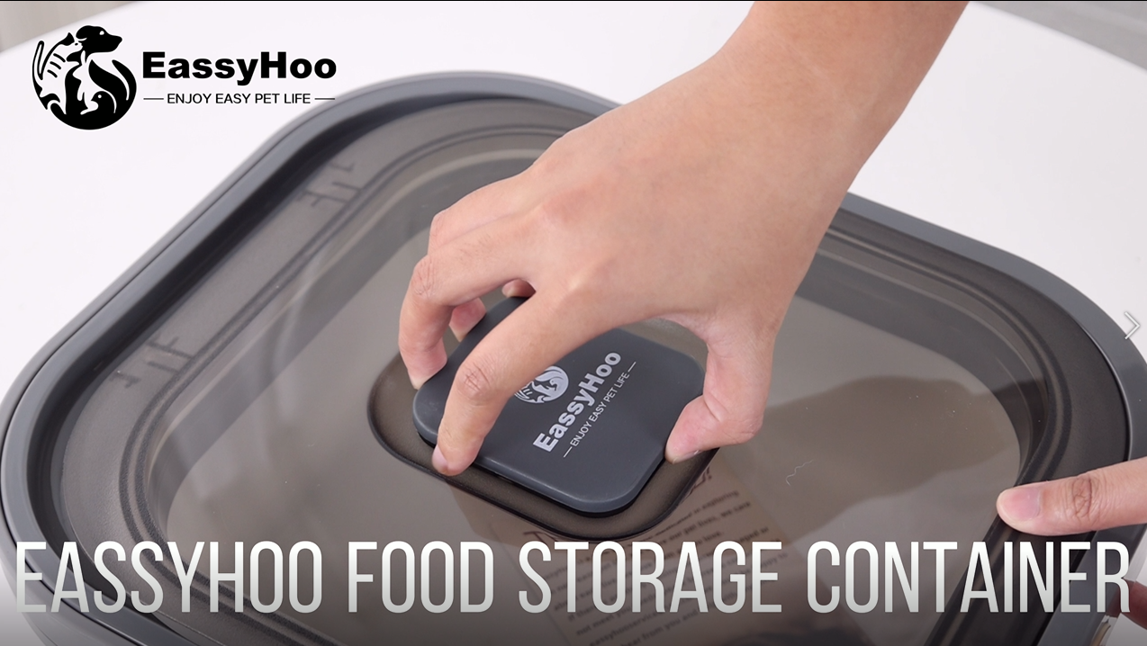 EassyHoo Dog Food Storage Container, 13lb Airtight Pet Food Container for Pets, Foldable Food Storage Bin for Cat Food… - Image 8