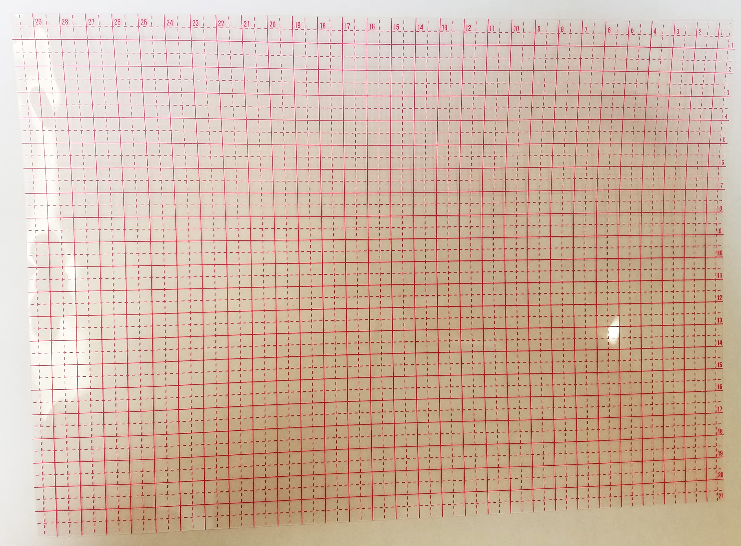 Plastic Metric Graph Mat 8 1/4