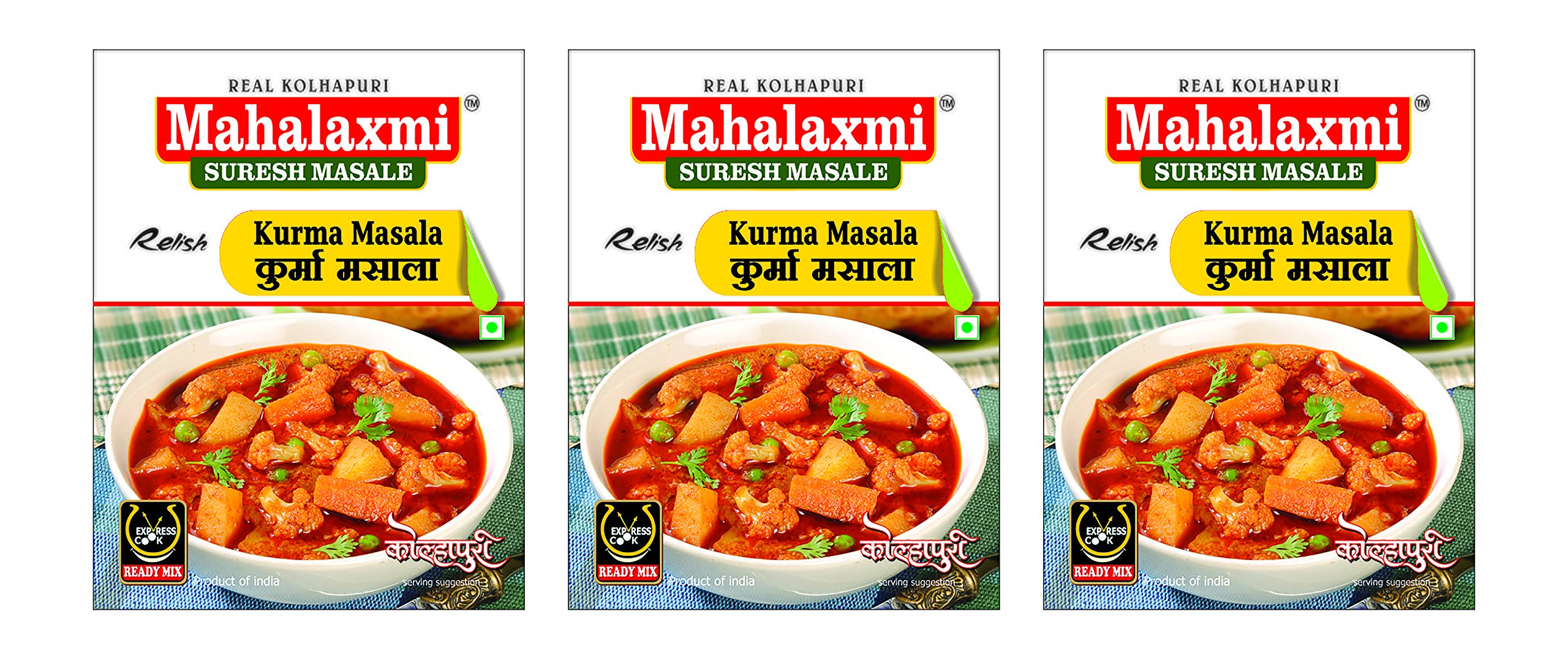 Mahalaxmi Suresh Masale Kurma Masala, 50 grams (Pack of 3)