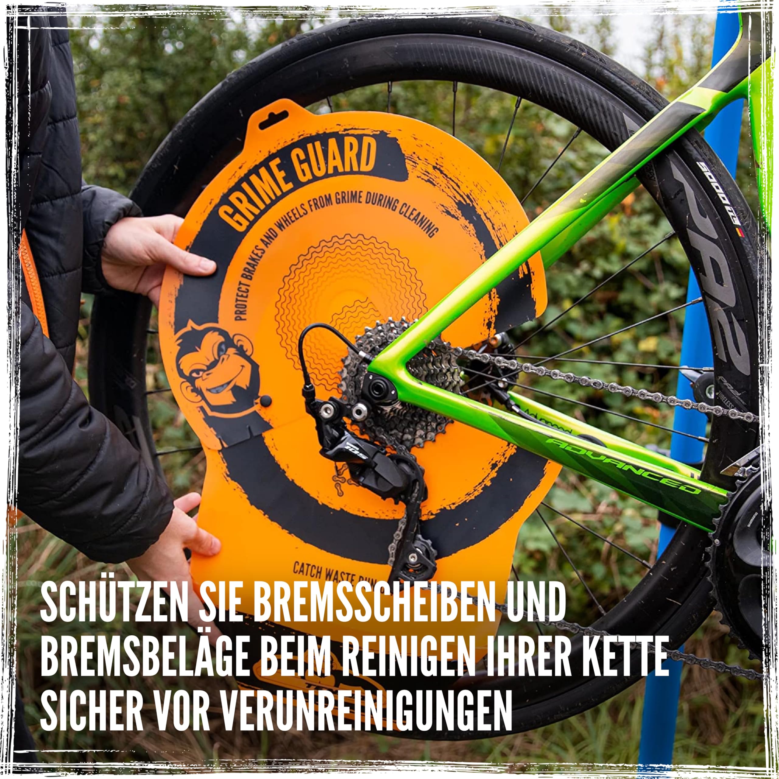 Tru-Tension | Grime Guard für Fahrräder | Schützen Sie Bremsen und Räder während der Reinigung | Fahrradwerkzeuge und Zubehör (nur für Fahrräder geeignet)