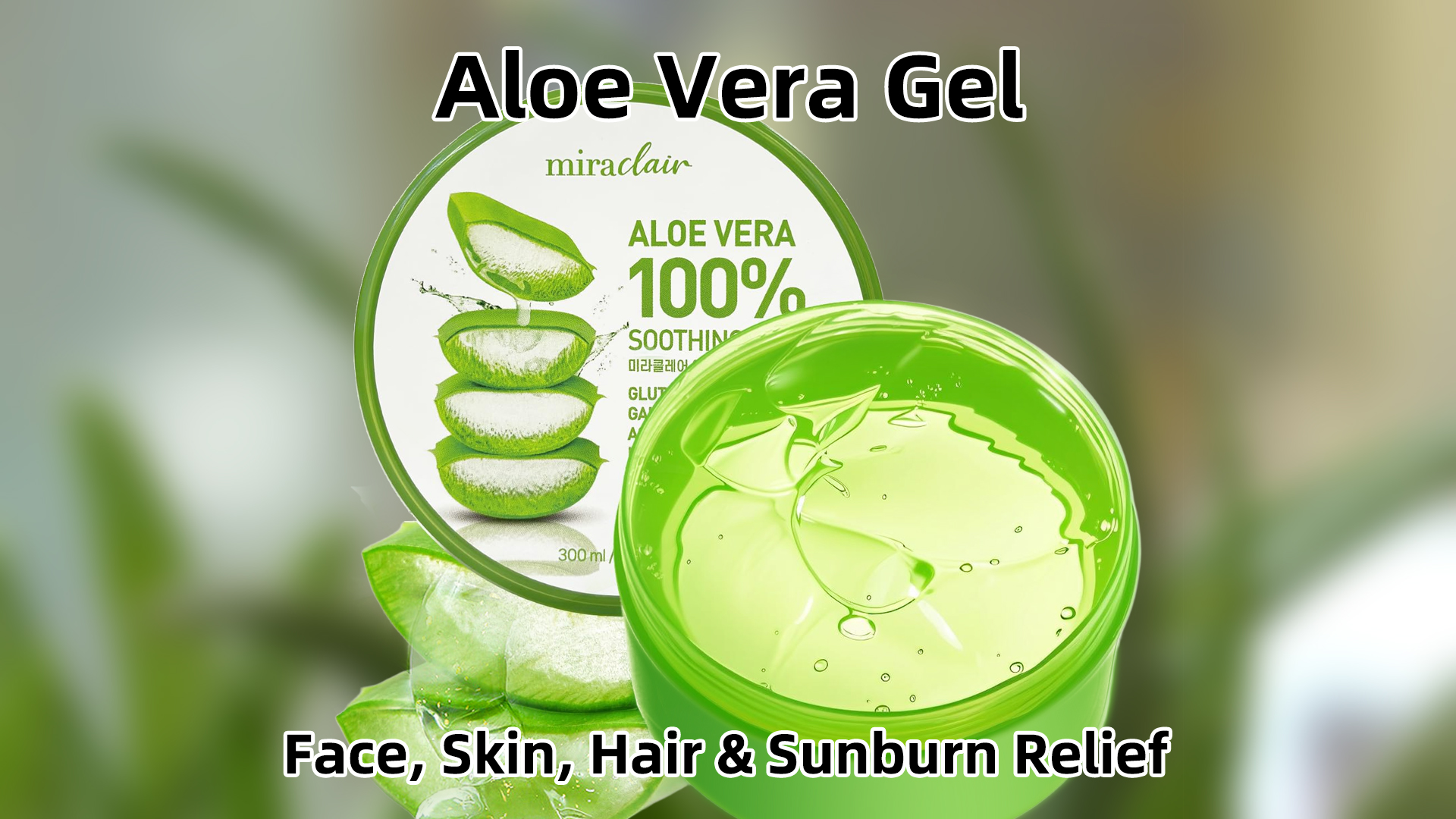 Amazon.com : MIRACLAIR Aloe Vera Gel for Face, Skin, Hair
