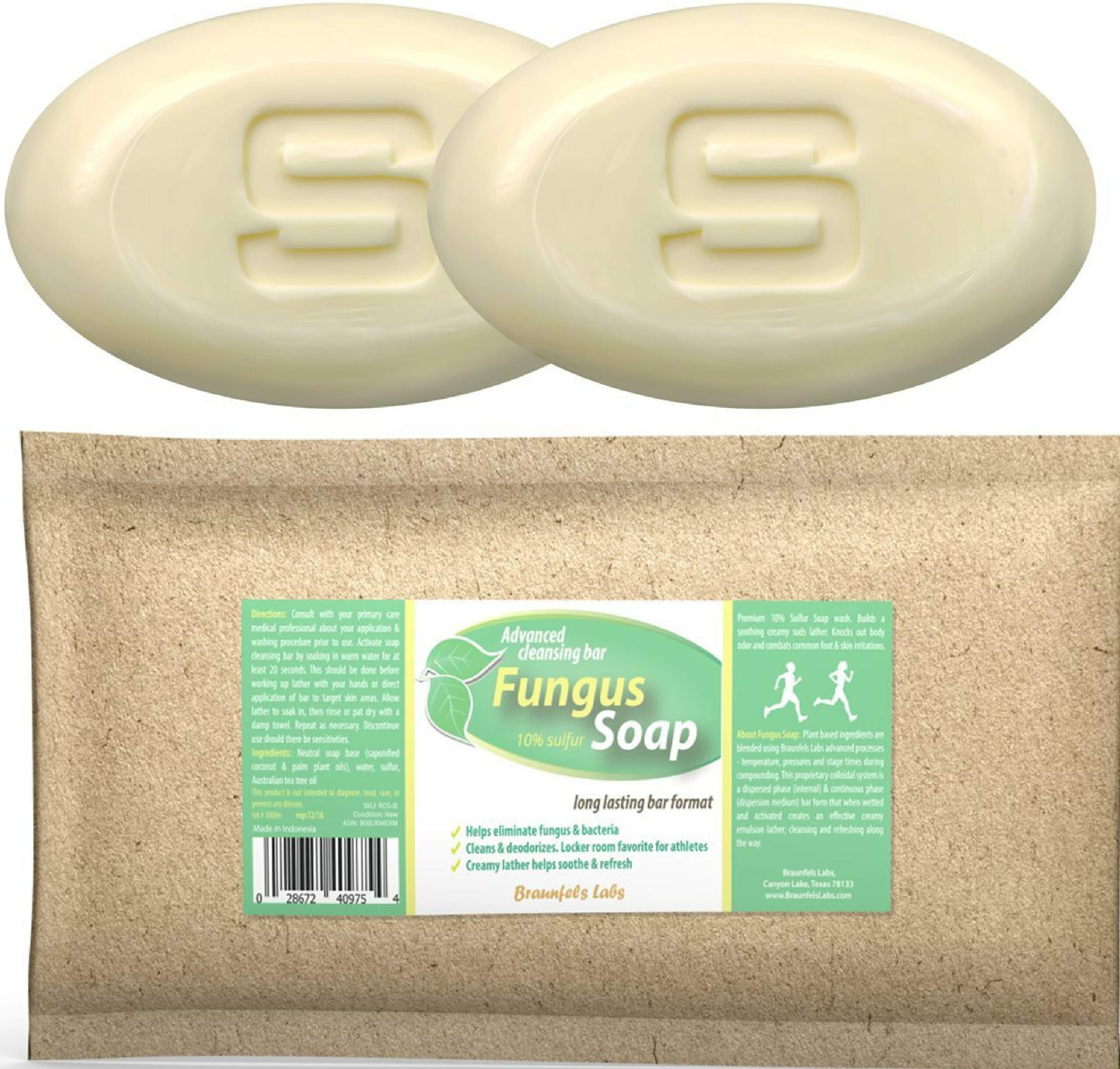 Tinea Versicolor Soap - 2 Pack - Anti-fungal 10% Sulfur