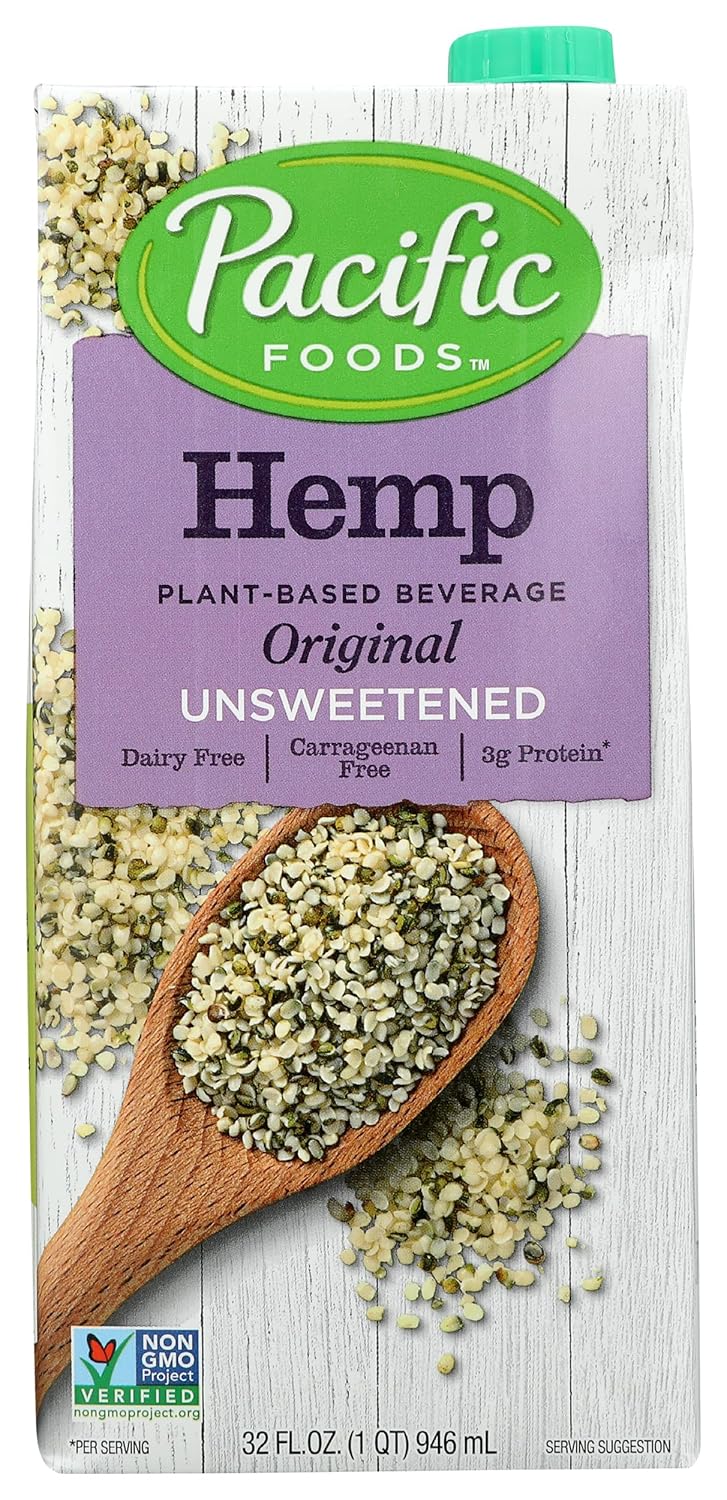Pacific Foods Unsweetened Original Hemp Milk, Plant Based