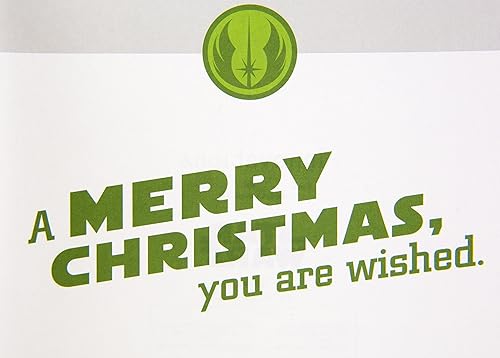 Miniatura 3 de Hallmark Star Wars Tarjeta de Navidad (con adorno de Yoda), Star Wars Yoda, 0599XXH5251