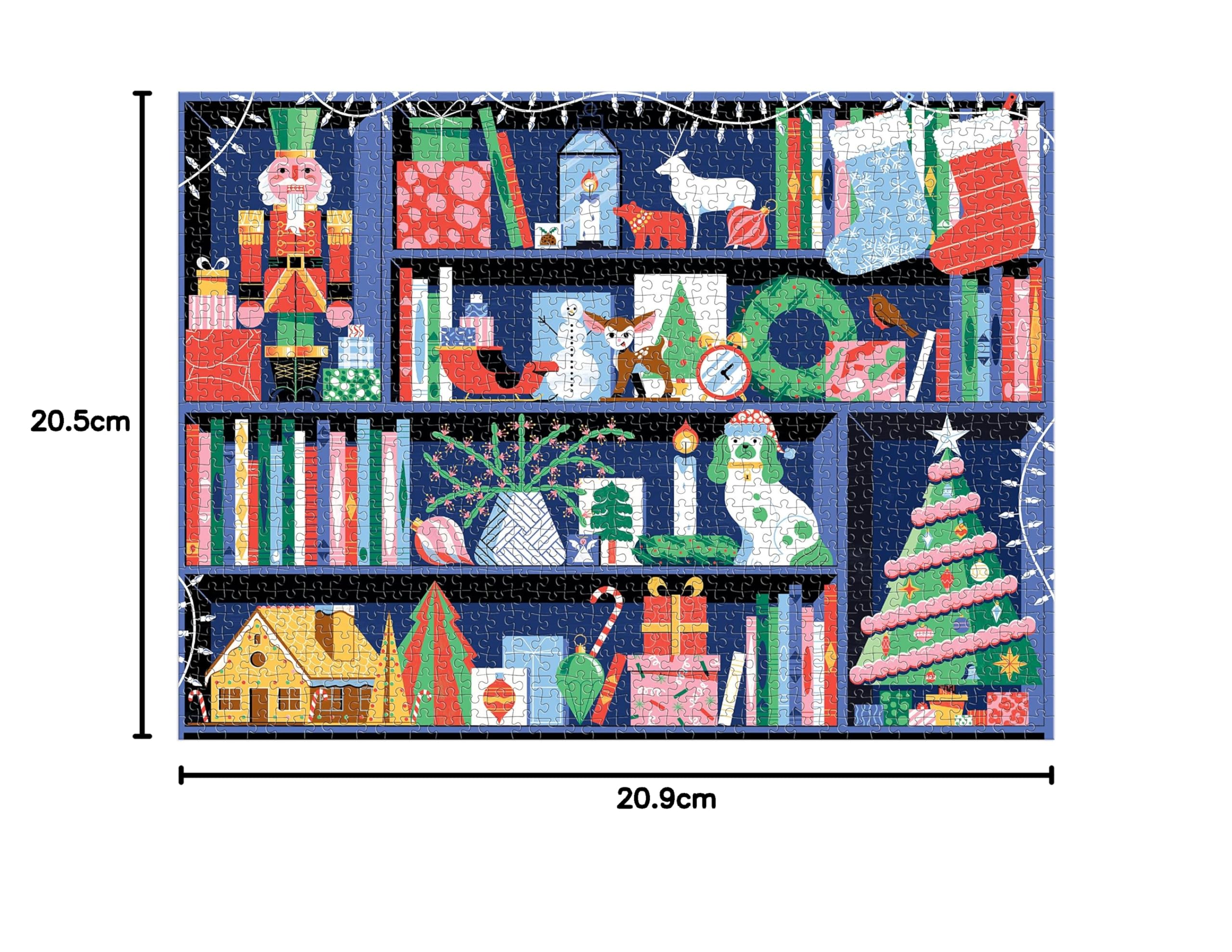 Deck The Shelves 1000 Piece Puzzle in a Square Box
