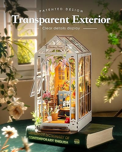 Miniatura 3 de Rolife - Kits de manualidades para rincón de lectura para adultos - Estantería de casa de jardín Booknook - Decoración de habitación en rompecabezas