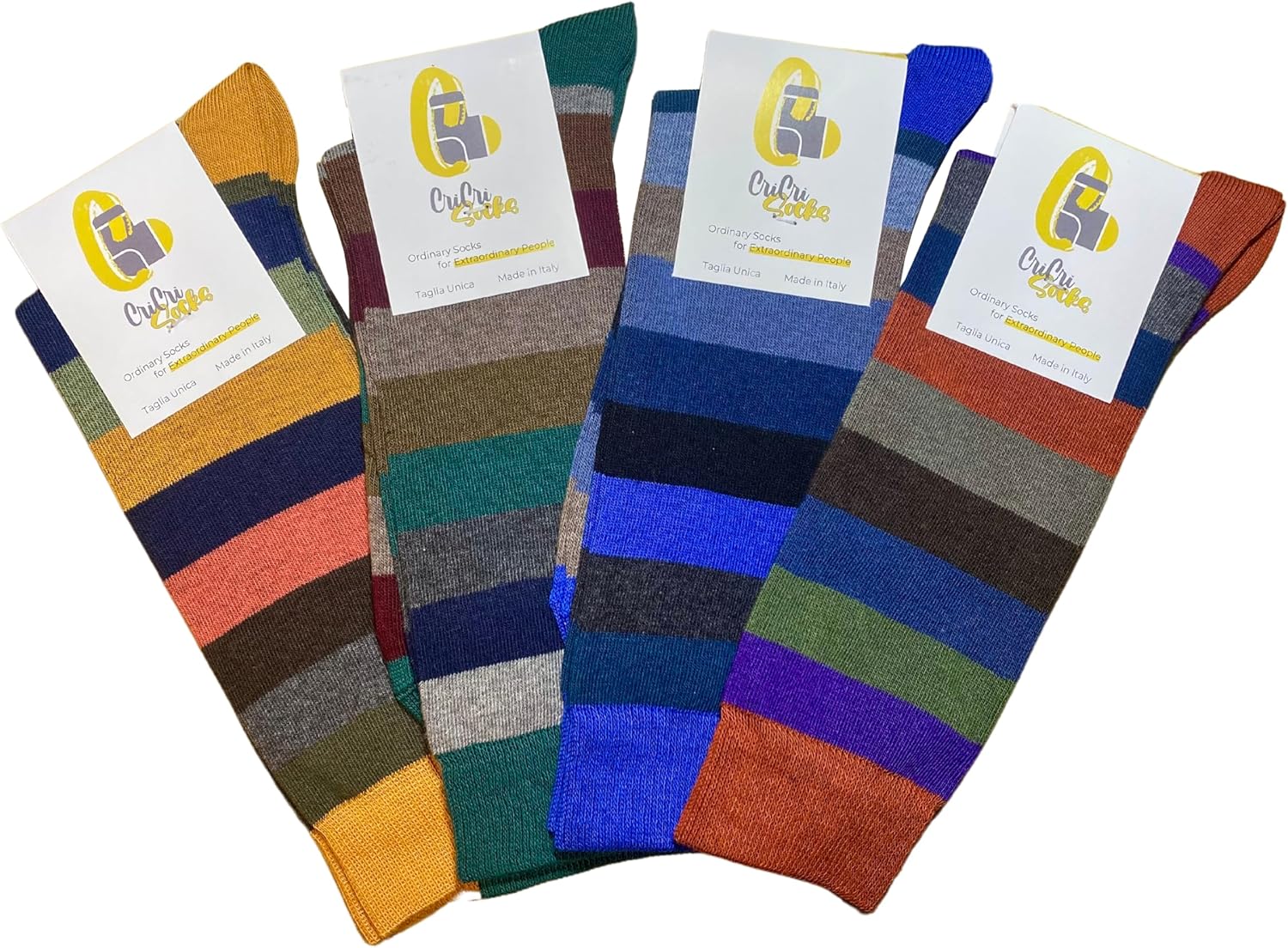 4 Pairs Men’s Warm Cotton Socks Short Style Made in Italy – Winter One Size Comfortable Durable Breathable - Image 7