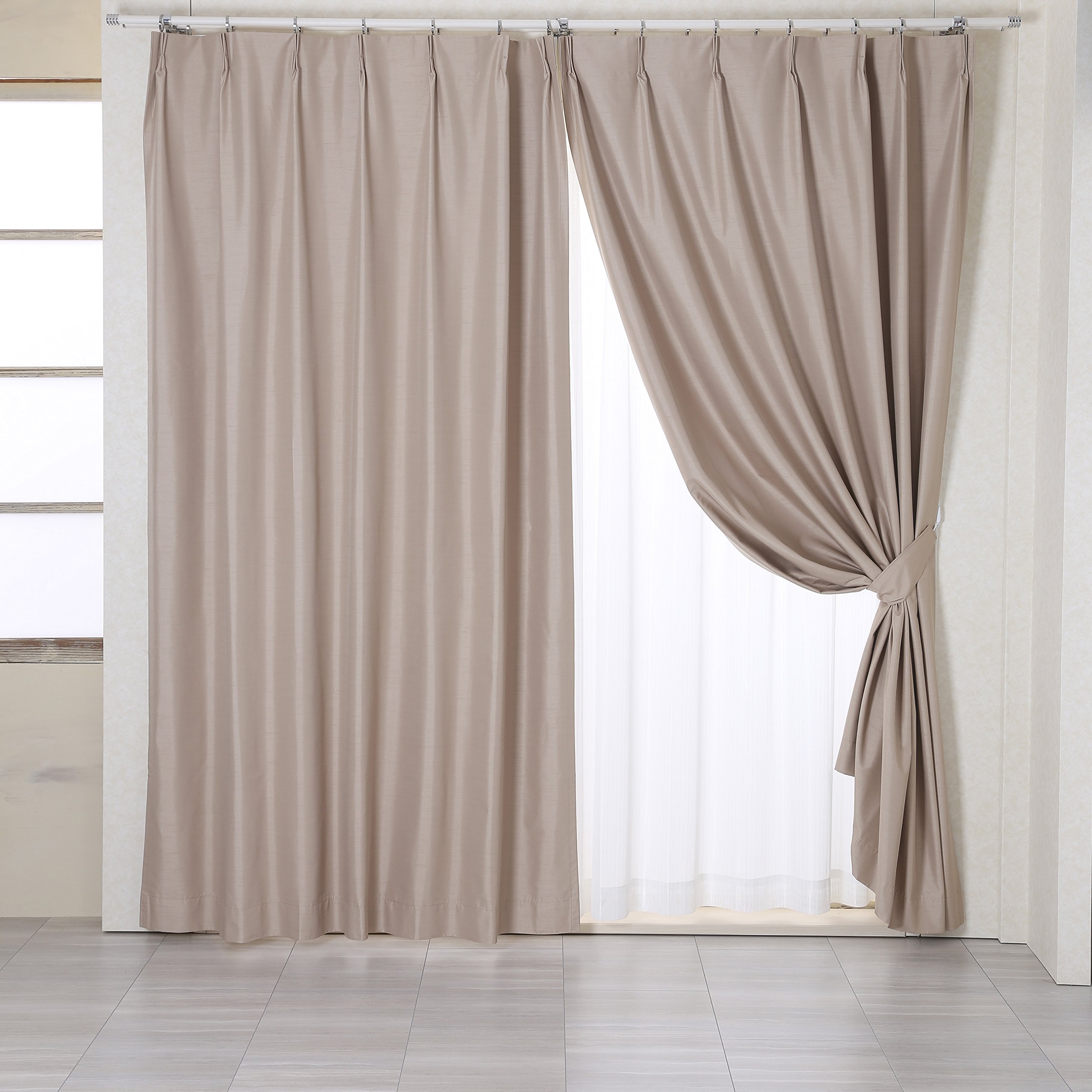 ドレープカーテン Amazon｜【オーダーカーテン】防音・断熱・遮光1級＊ドレープカーテン