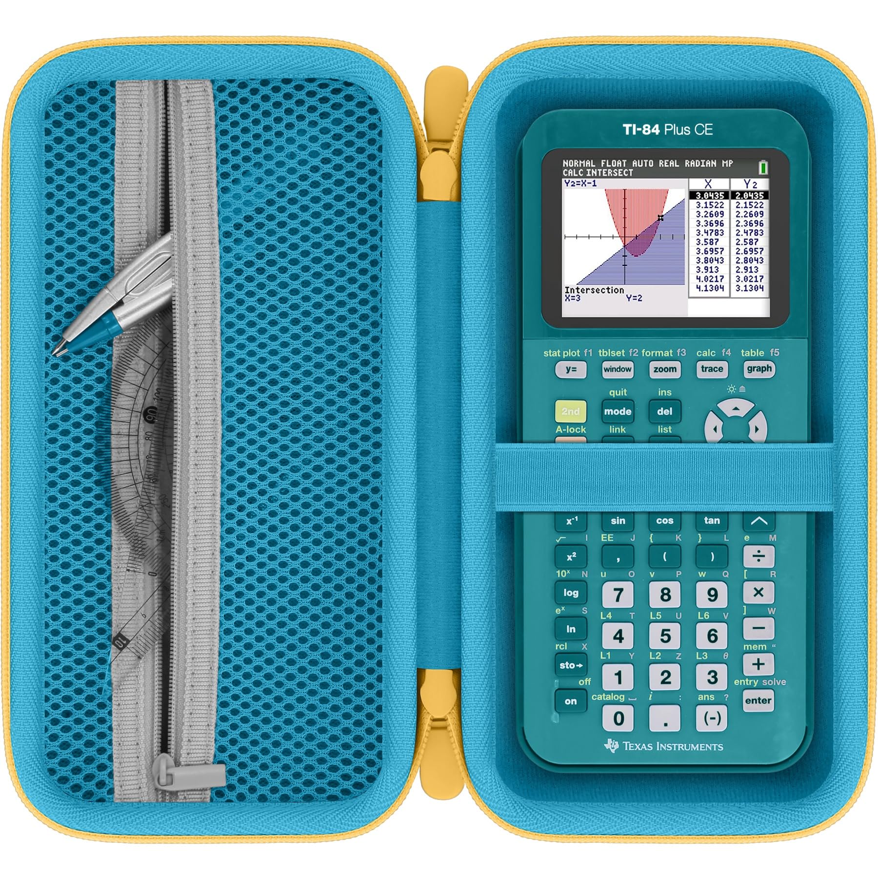 Baval Calculator Case Compatible with Texas Instruments TI-84 Plus CE/TI-84 Plus/TI-Nspire CX II CAS/TI-Nspire CX II/TI-83 Plus/TI-89 Titanium Color