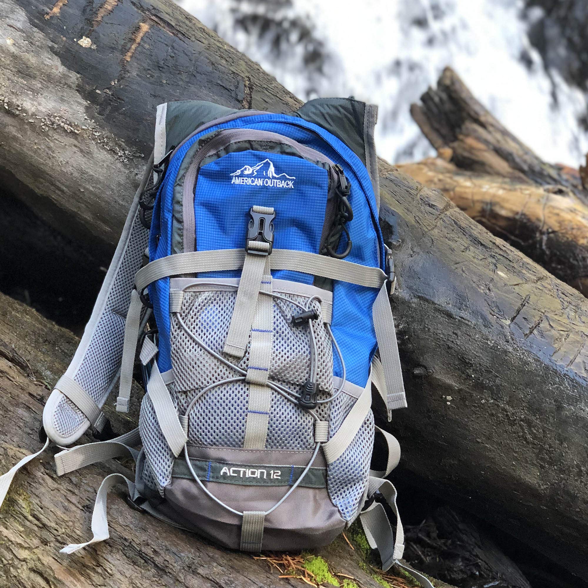 American Outback 2L Hydration Hiking Backpack, Blue (XHB-049-Blue) : Sports & Outdoors