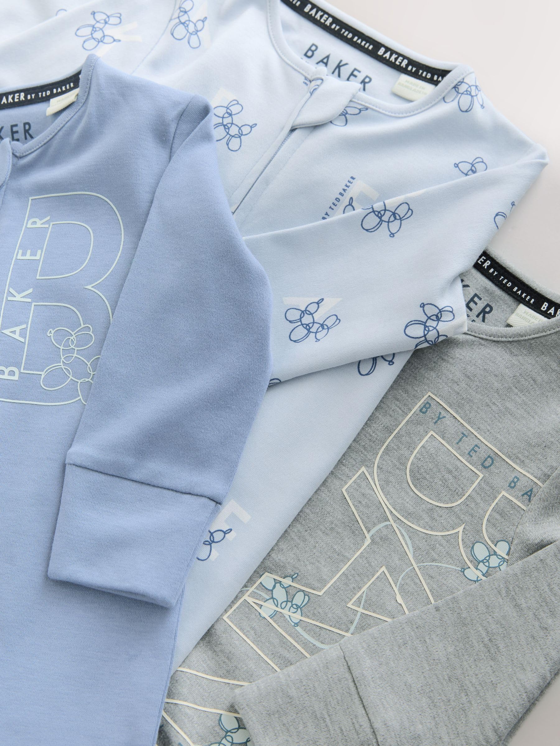 Bebés niño Pack de 3 Pijamas Tipo Pelele