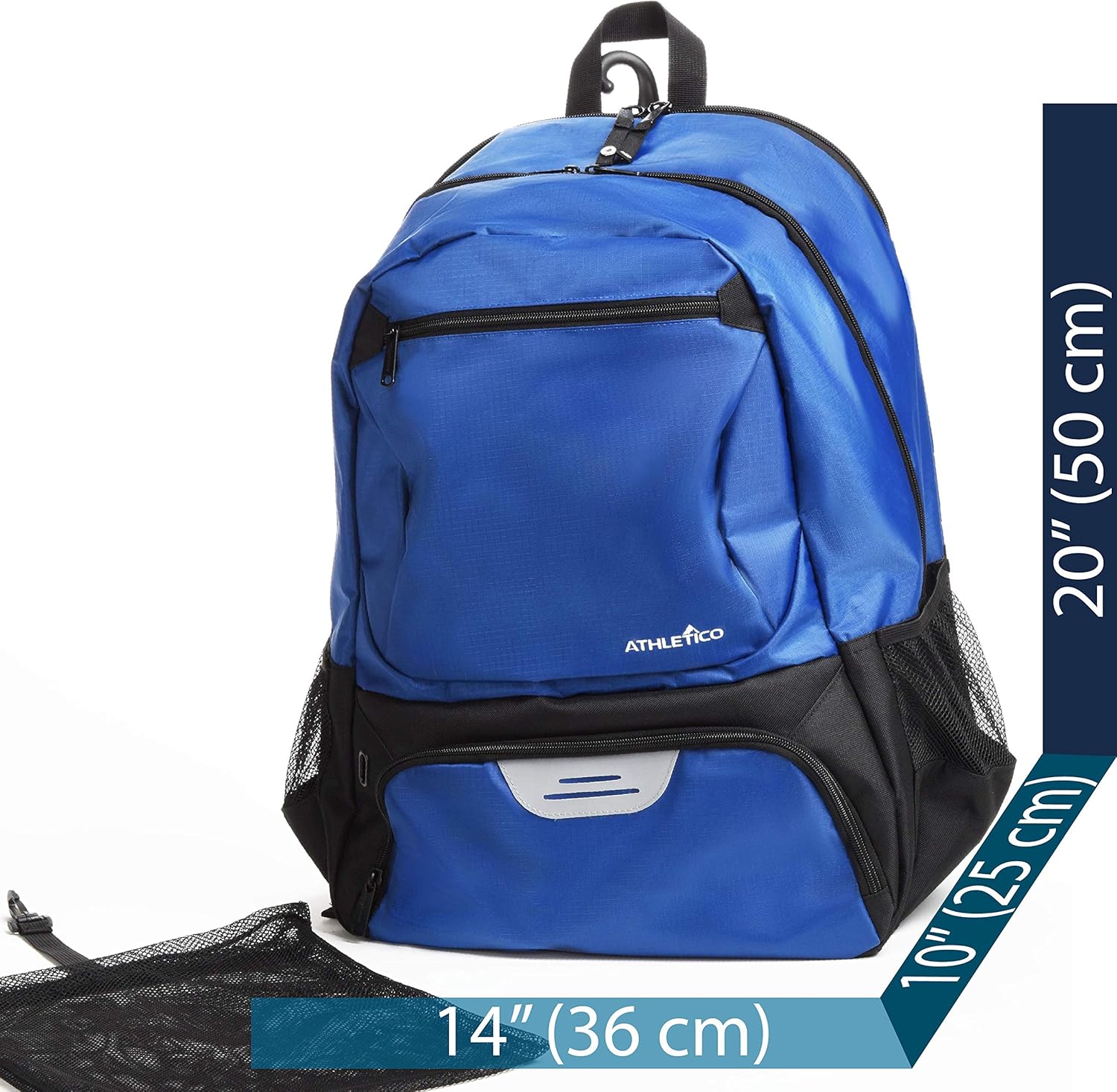 Athletico Premier Tennis Backpack - Tennis Bag Holds 2 Rackets in Padded Compartment | Separate Ventilated Shoe Compartment | Tennis Bags for Men or Women - Image 8