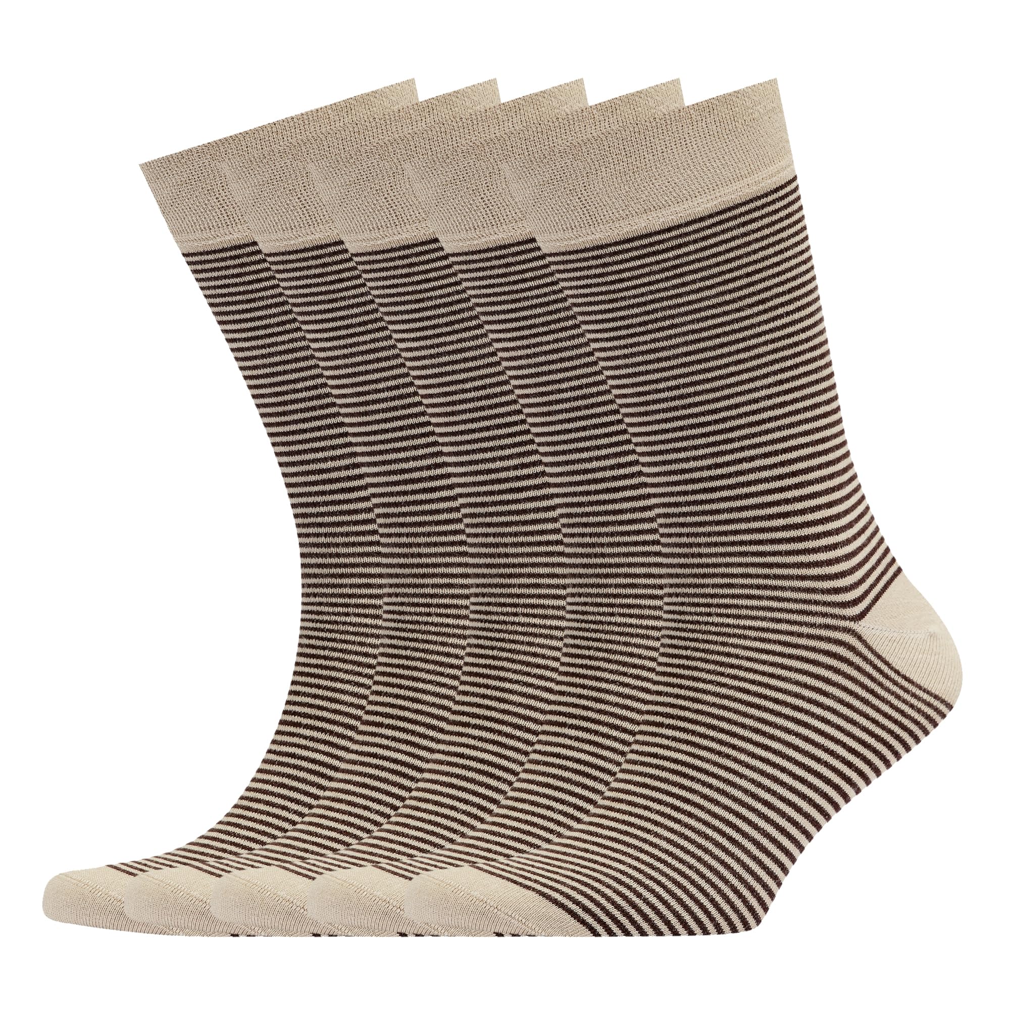 VRD Men's Dress Socks Bamboo Rayon, 5-Pack Crew Socks, Multiple Colors and Designs, Shoe Size 8-13, Gift Box