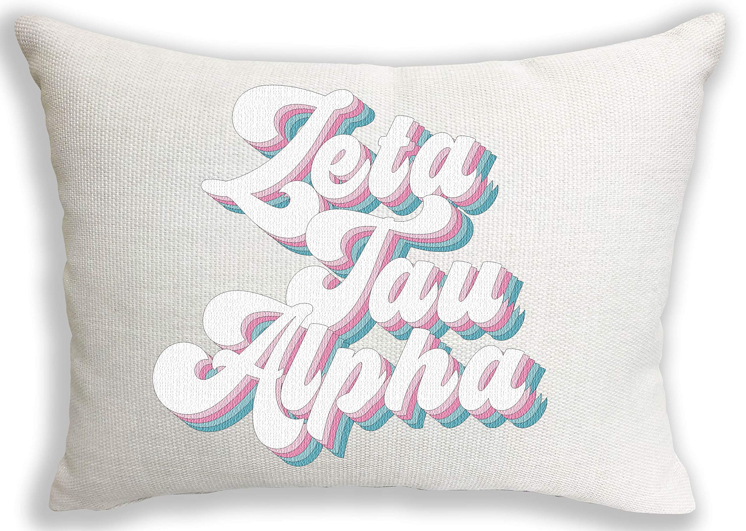 Zeta Tau Alpha Sorority Retro Throw Pillow
