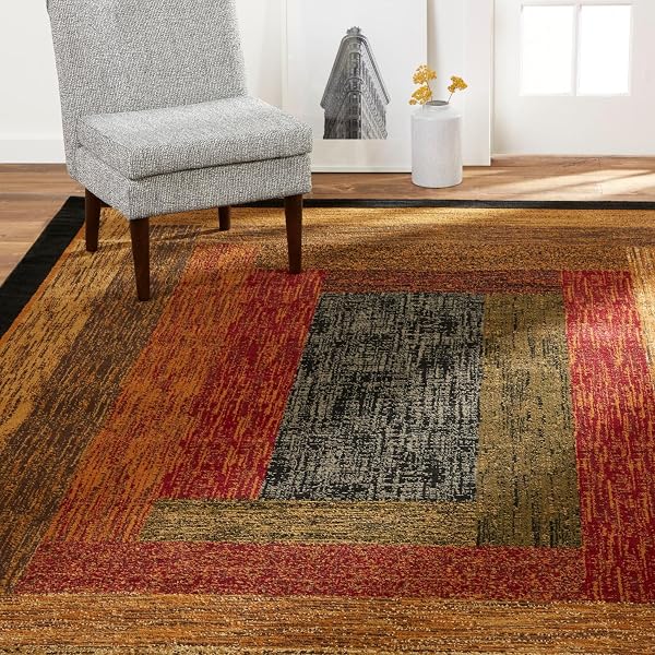 Distressed Boho Geometric Area Rug