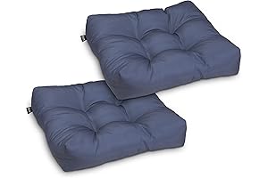Classic Accessories Waterproof Navy Blue Chair Cushions for Patio