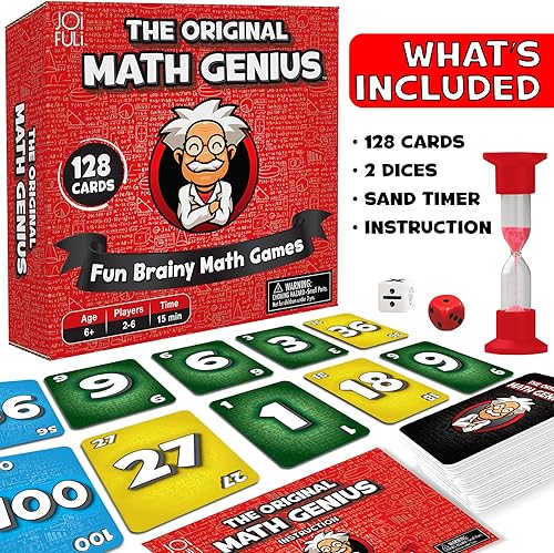 Miniatura 3 de The Original Math Genius Game: un juego de mesa educativo de suma, resta, multiplicación y división para niños a partir de 6 años