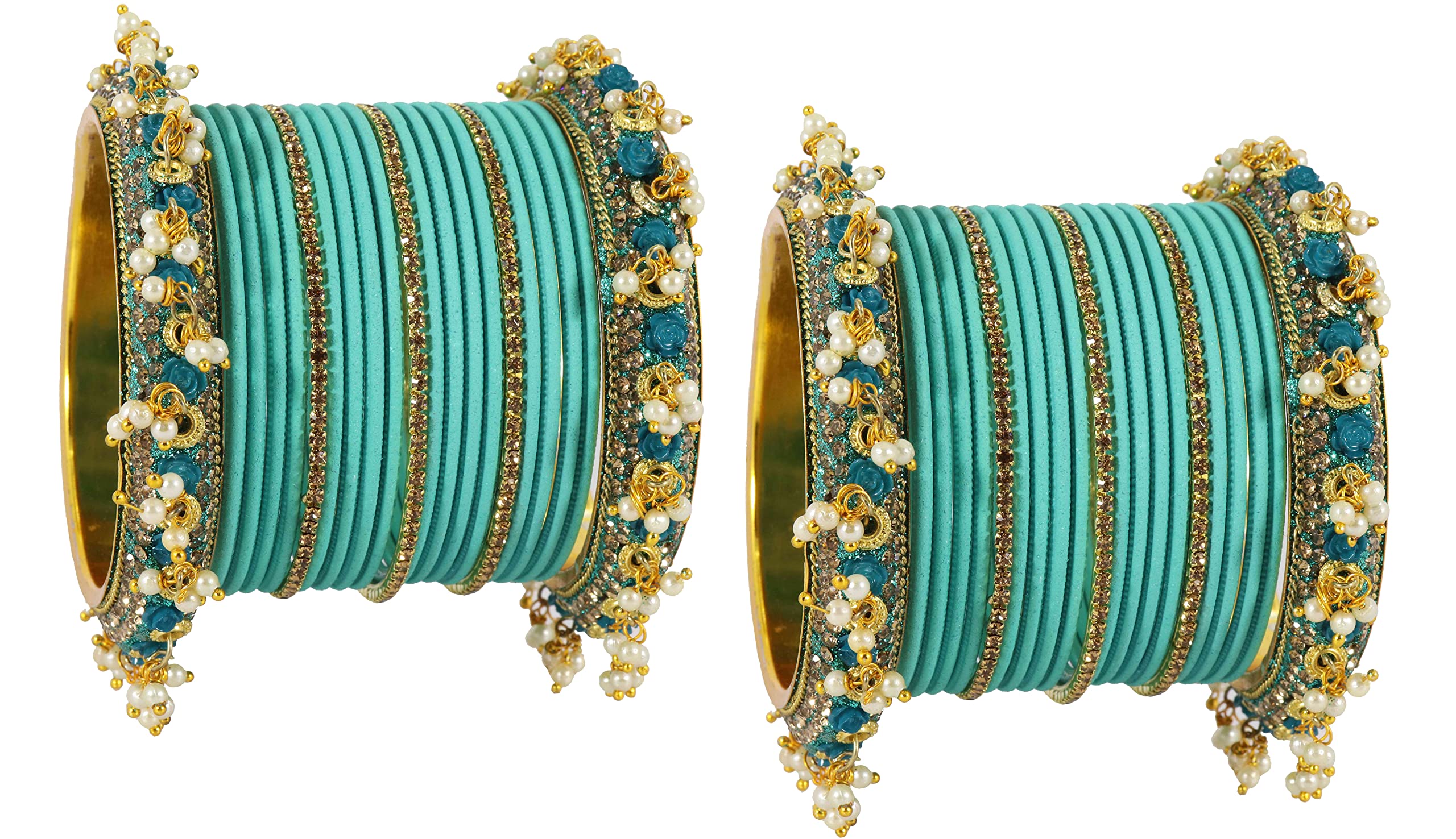 See full amazon price history chart for NMII Metal with Base Metal and Studded with Zircon Gemstone and Pearl linked Latkan Pattern Chuda set for Women/Girls, (Radium_2.6 Inches), Pack Of 42 Bangles NMII Metal with Base Metal and Studded with Zircon Gemstone and Pearl linked Latkan Pattern Chuda set for Women/Girls, (Radium_2.6 Inches), Pack Of 42 Bangles (B0B49H2PD4) Amazon Price History, Amazon Price Tracker