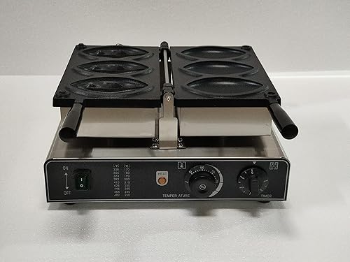 Kolzayier Máquina comercial de gofres de forma extraña máquina de hornear de palillos de hierro panadería de parrilla para perros calientes hacer