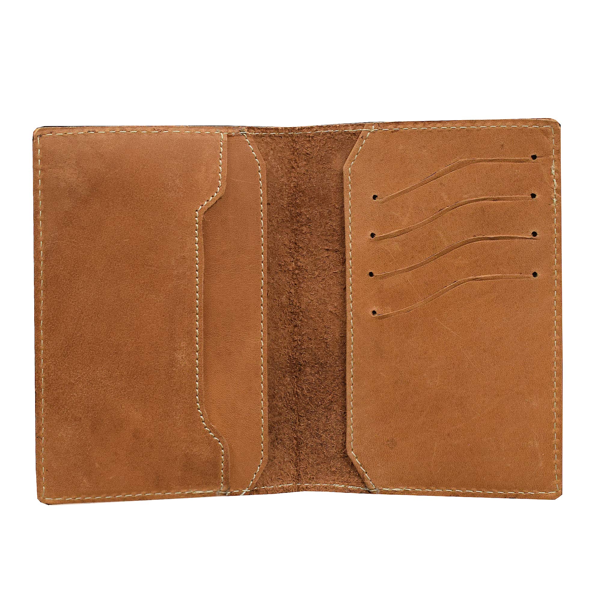 Genuine Tan Leather Unisex Travel Wallet || Passport Holder-image-24