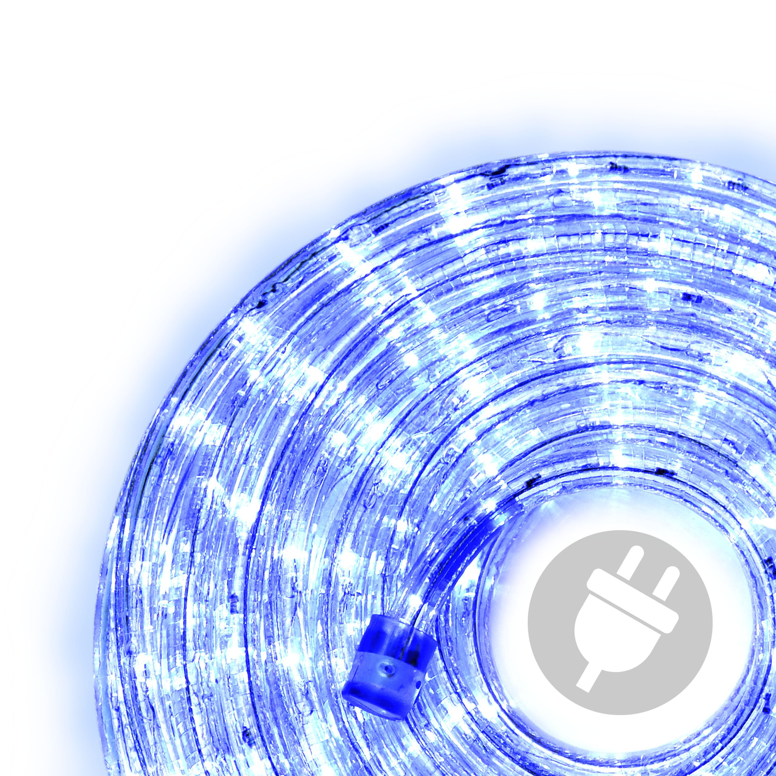 Nipach - Tubo de luces LED de 20 m, 480 ledes, color azul, para interiores y exteriores
