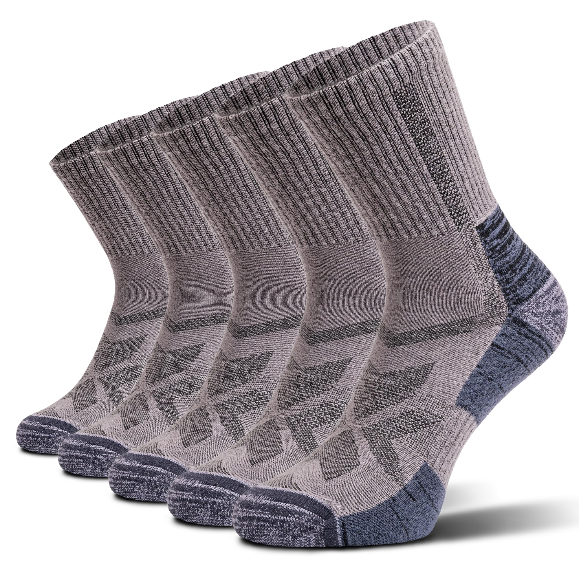 NORDIC Socks Skarpety Trekkingowe z Wełny Merynosów, Lekkie, Dla Kobiet i Mężczyzn, Zestaw 5 Par, Unisex