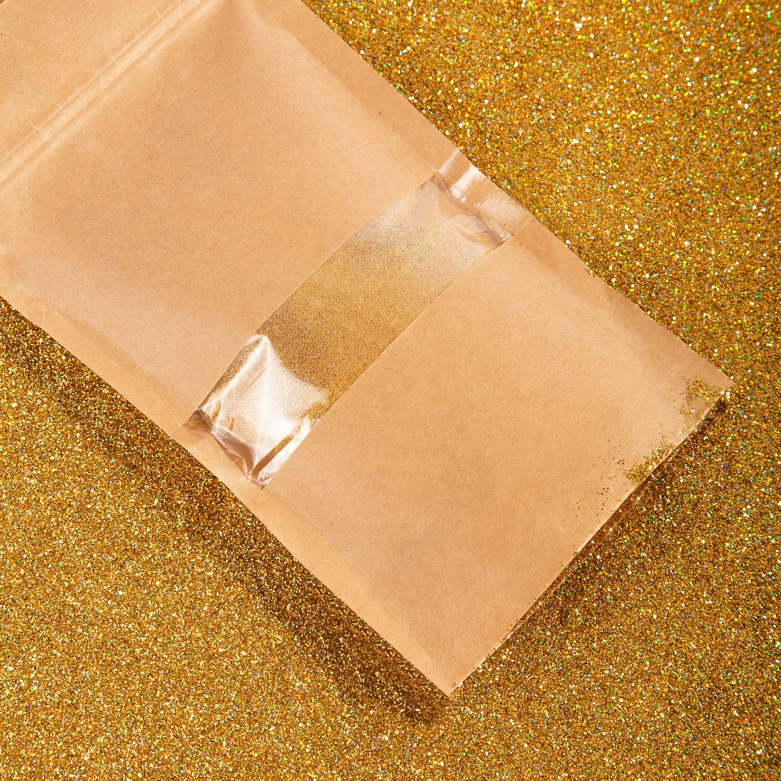 Ceya Polvere Glitter Ultra Fine 0,2 Mm - Oro E Argento (100 G) Per Resina, Slime, Nail Art, Fai Da Te