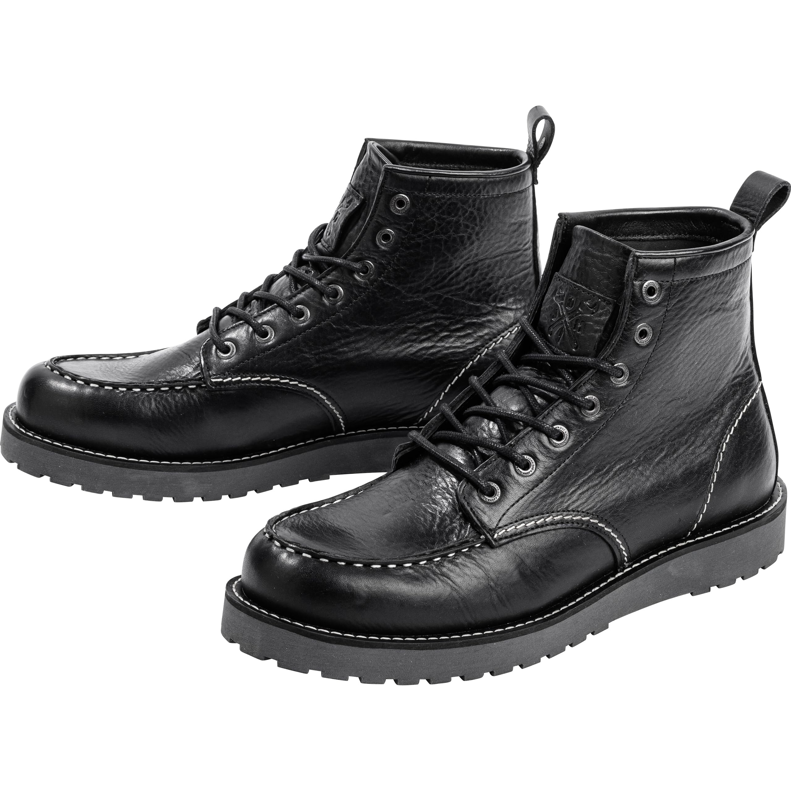 John Doe Rambler Stiefel – Motorradstiefel Leder – Schwarz/Braun – Handgefertigt