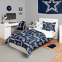 Vista 20 de FOCO Unisex-Adult NFL Team Logo Bed in a Bag Comforter, Sheets, Pillow Cases Bedding 5-Piece Set