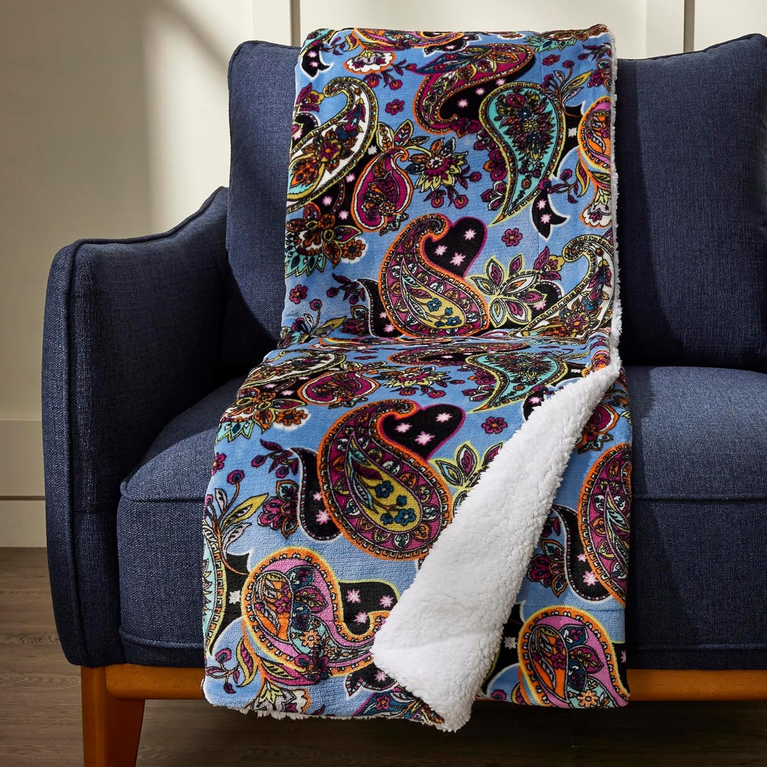 Fleece Cozy Life Throw Blanket, Provence Paisley