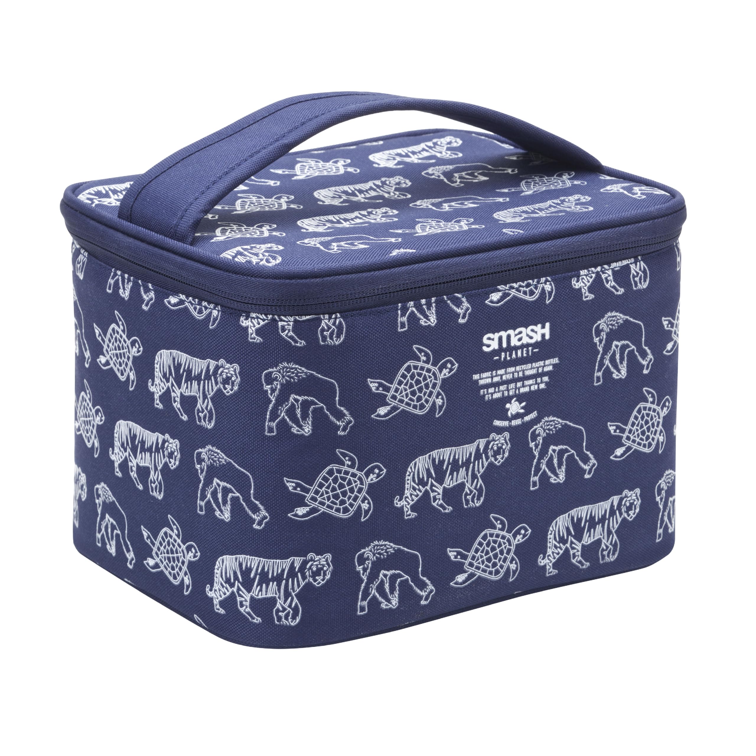 Smash RPET Cube Insulated Lunch Bag/Box, Navy, Cube Bag