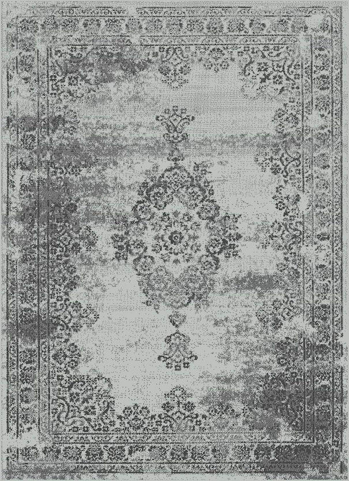 SrS Rugs® Luna Collection, Living Room Rug and Hallway Runner, with Soft Smooth 8mm Pile. Traditional Floral Design. 6 Colours, 6 Sizes (Vintage Silver, 160cm Round) — image 1