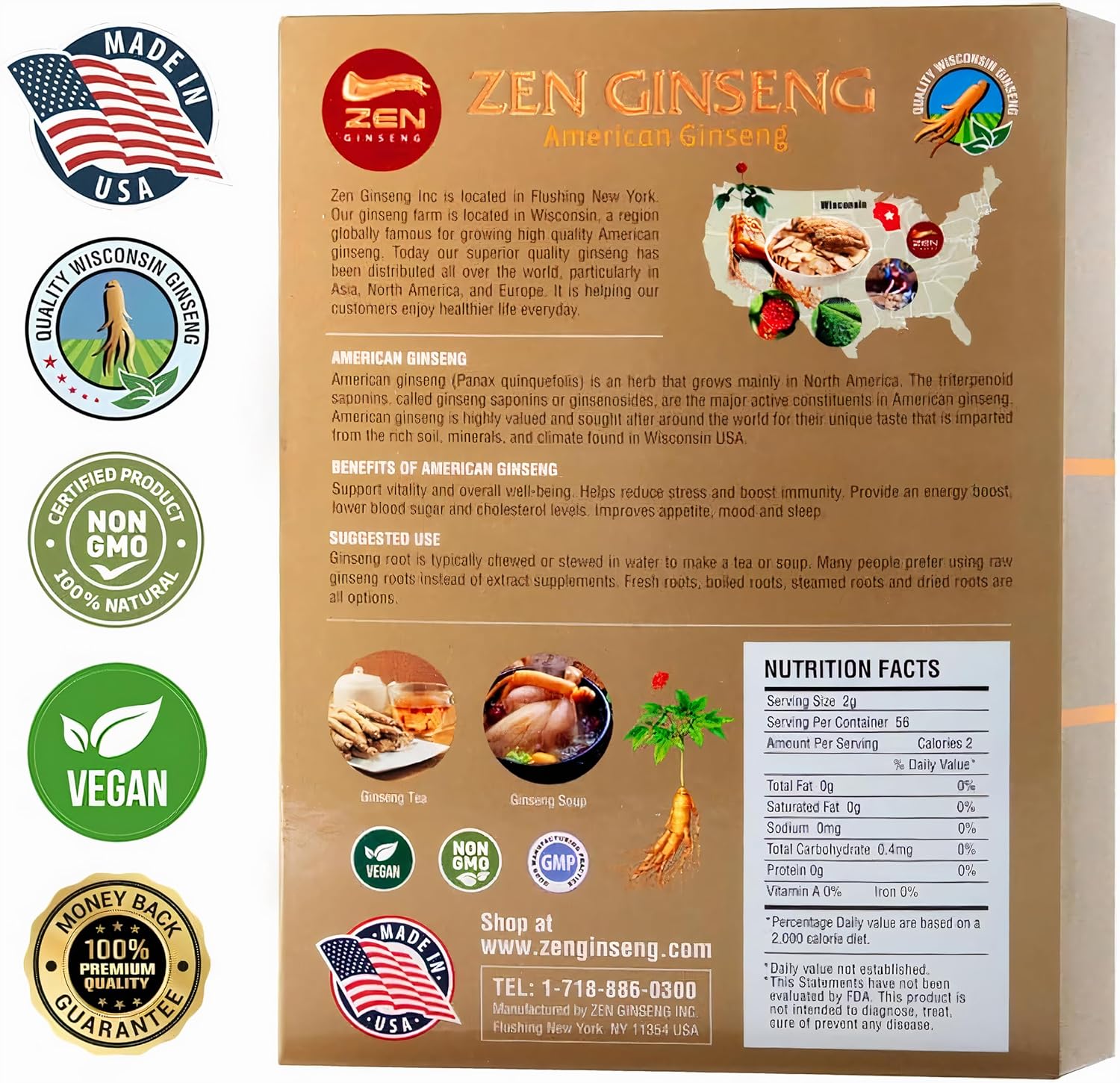 American Wisconsin Ginseng Slices — Improved Energy, Performance, & Mental Health for Men & Women (16 Oz) - Image 8