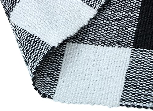 Miniatura 7 de Alfombra tejida a cuadros de búfalo  Alfombras para sala de estar, dormitorio, comedor, decoración del hogar, lujosa alfombra hecha a mano  hilo de