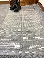 Vista 4 de Sweet Home Stores Protector de suelo impermeable, antideslizante, diseño transparente, personalizable para interiores, para pasillo, entrada, patio