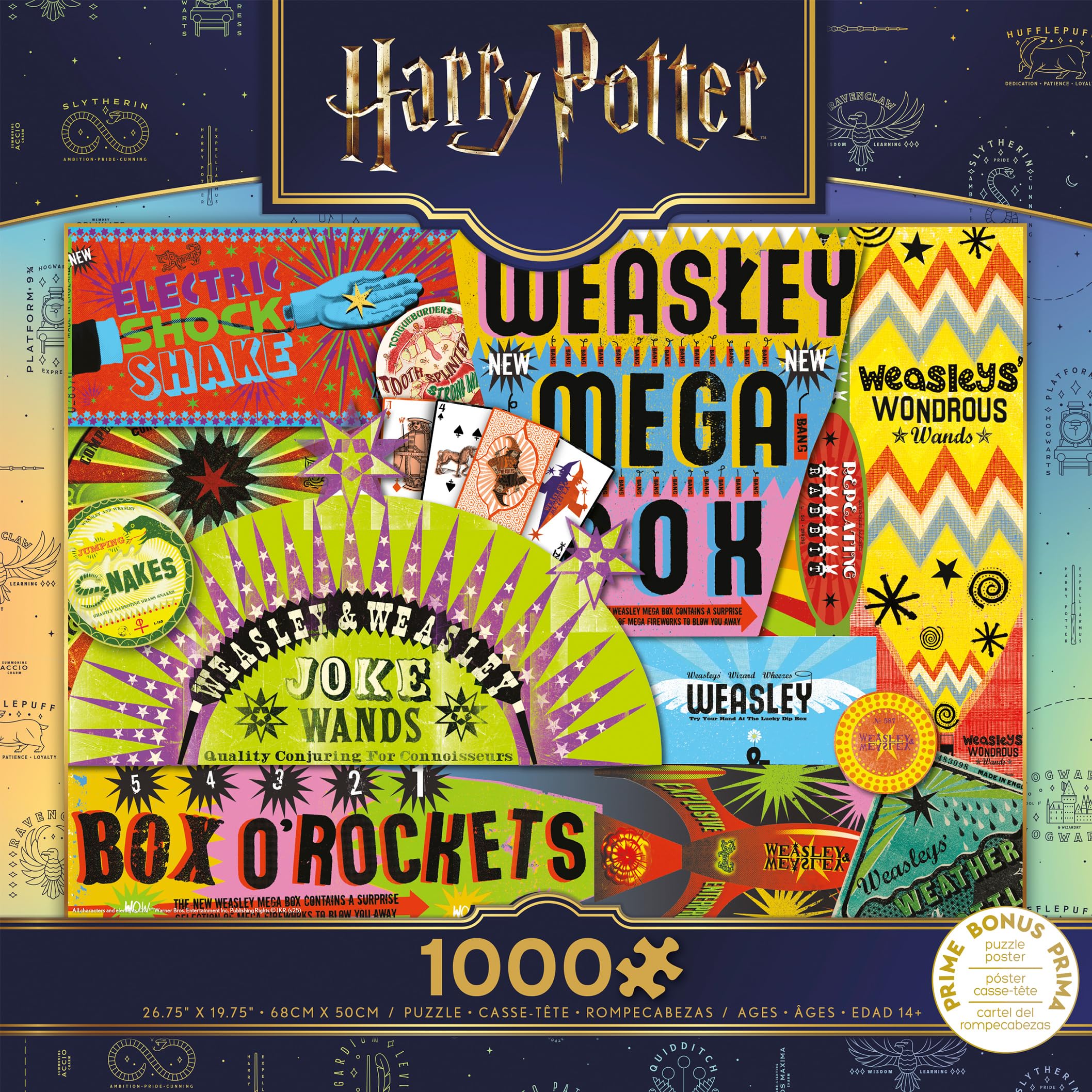 Amazon.com: CEACO Harry Potter Puzzle, Weasley Wizards, 1000 Piece