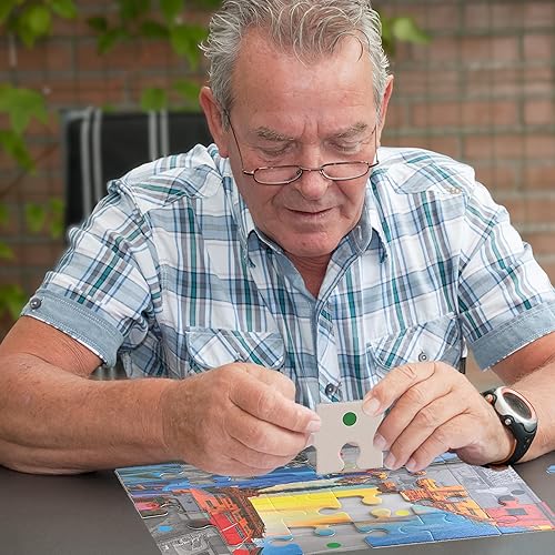 Miniatura 7 de Keeping Busy Rompecabezas de demencia para personas mayores - Cinque Terre - Rompecabezas de 24 piezas para personas mayores con demencia codificado