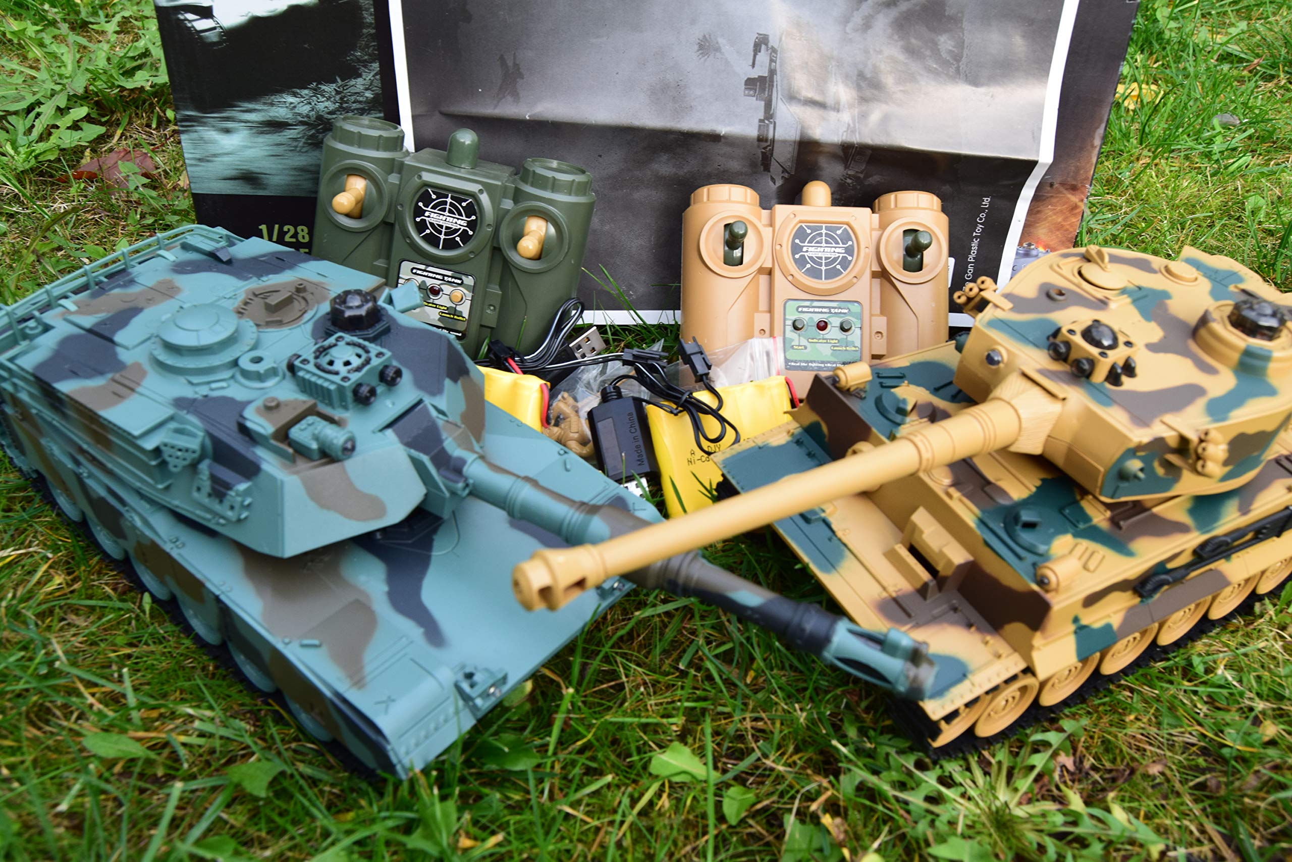 M1A2 ABRAMS RCバトルタンク + TIGER I ジャンク Amazon.com: TOUCAN RC HOBBY HengLong 1/24 RC Tank Abrams M1A2 3816