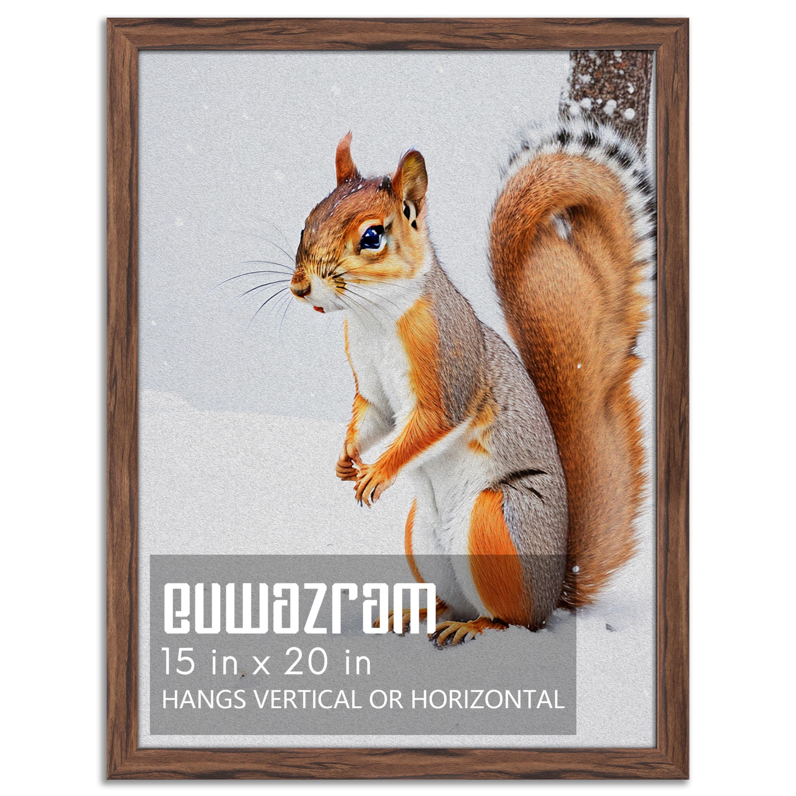 Rustic Walnut 15x20 Frame