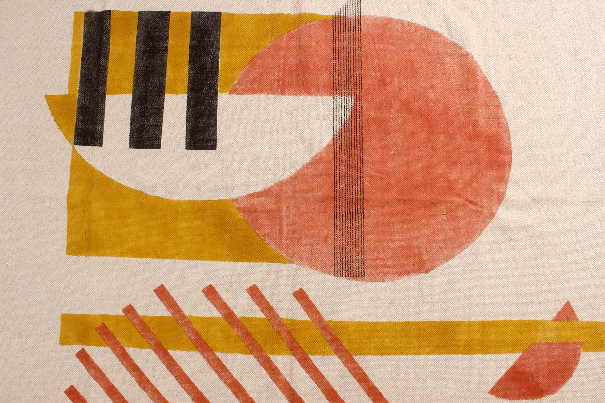 Tappeto da bagno fatto a mano, stile boho, tappeto da cucina bianco, facile da lavare, tappeto da bagno in cotone, tessuto bohemien per fattoria, nappe geometriche, camera da letto 90 x 90 cm