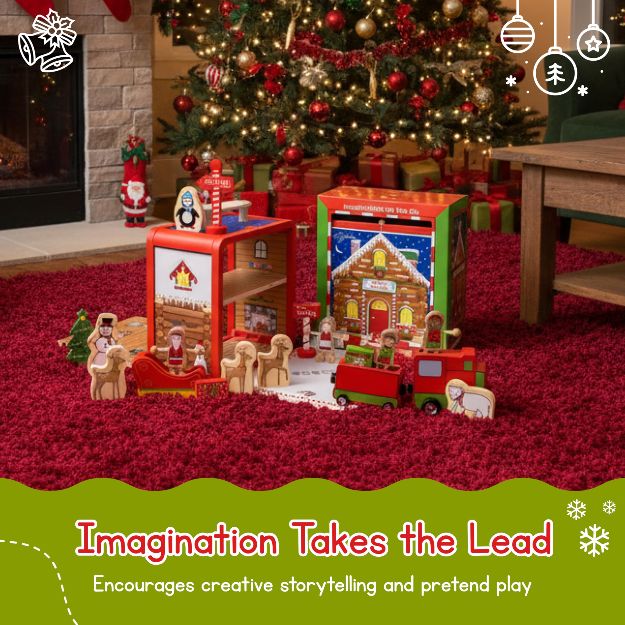 Amazon.com: Jack Rabbit Creations 16-Piece Santa's Workshop