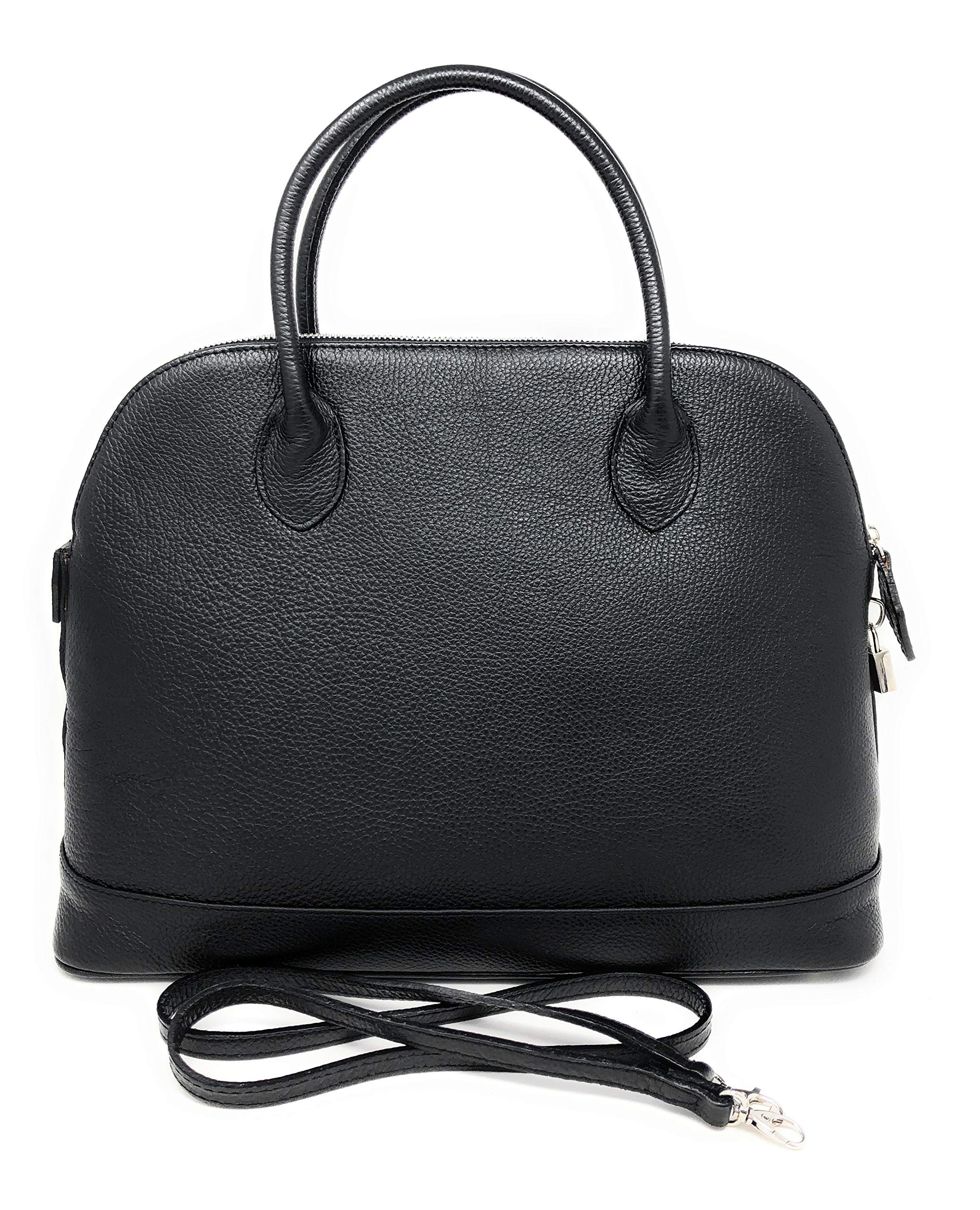 Chicca Borse CTM Borsa Donna Classica Elegante, 40x30x15cm, Vera Pelle 100% Made in Italy