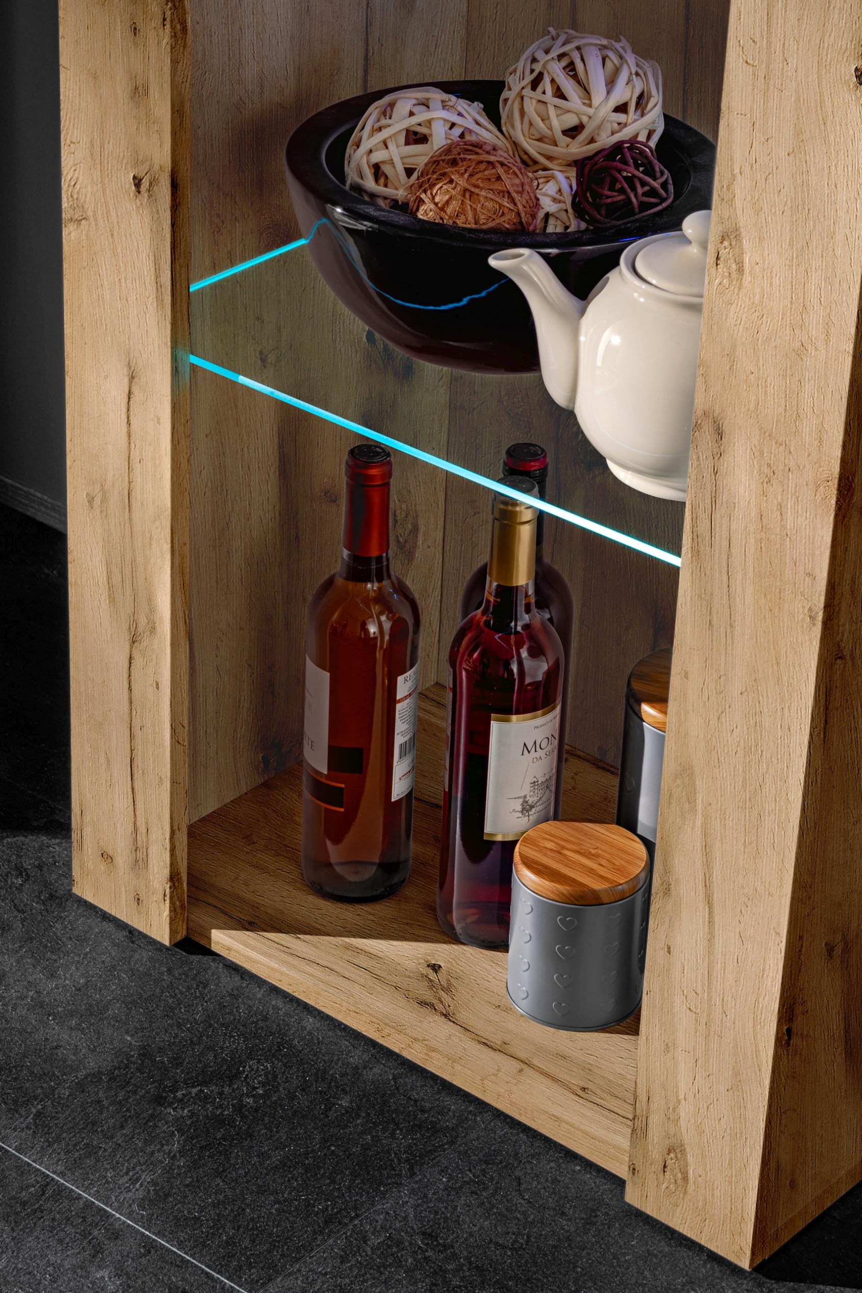 Komodee Vitrine Tivoli A1 Wotan/Wotan 55x159x35 cm