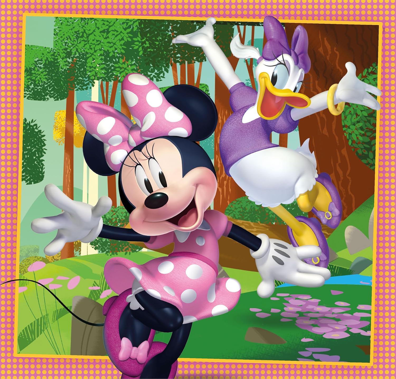 Clementoni - Disney Mickey and Friends Supercolor Friends-3x48 Children 5 Years, Box of 3 (48 Pieces), Cartoon Puzzle-Made in Italy, 25298